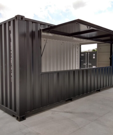 Container Bar Noir De 20 Pieds