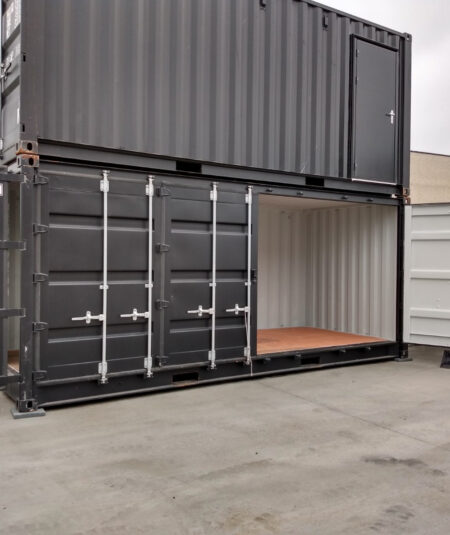 Container 20 Pieds Open Side Noir Neuf